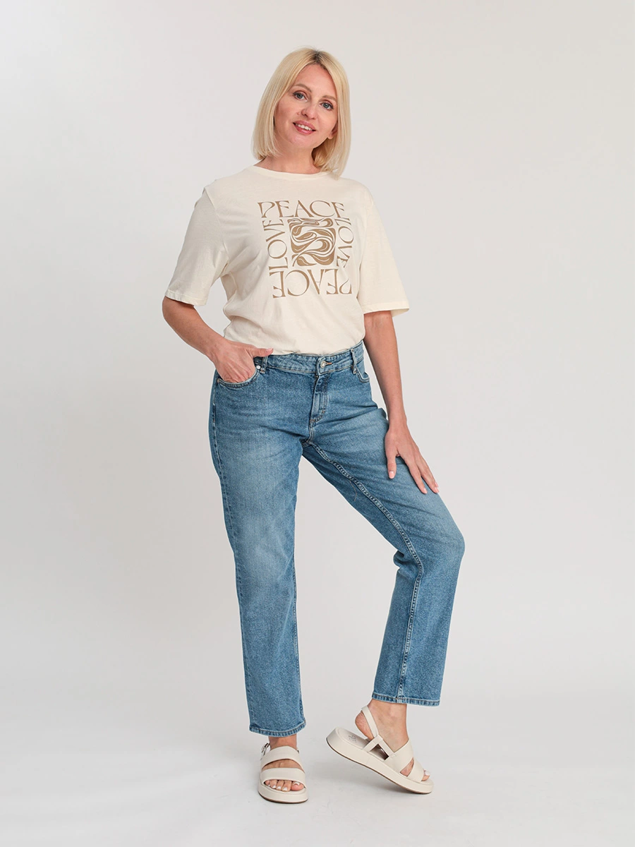 Джинсы ALBY зауженного кроя из органического хлопка